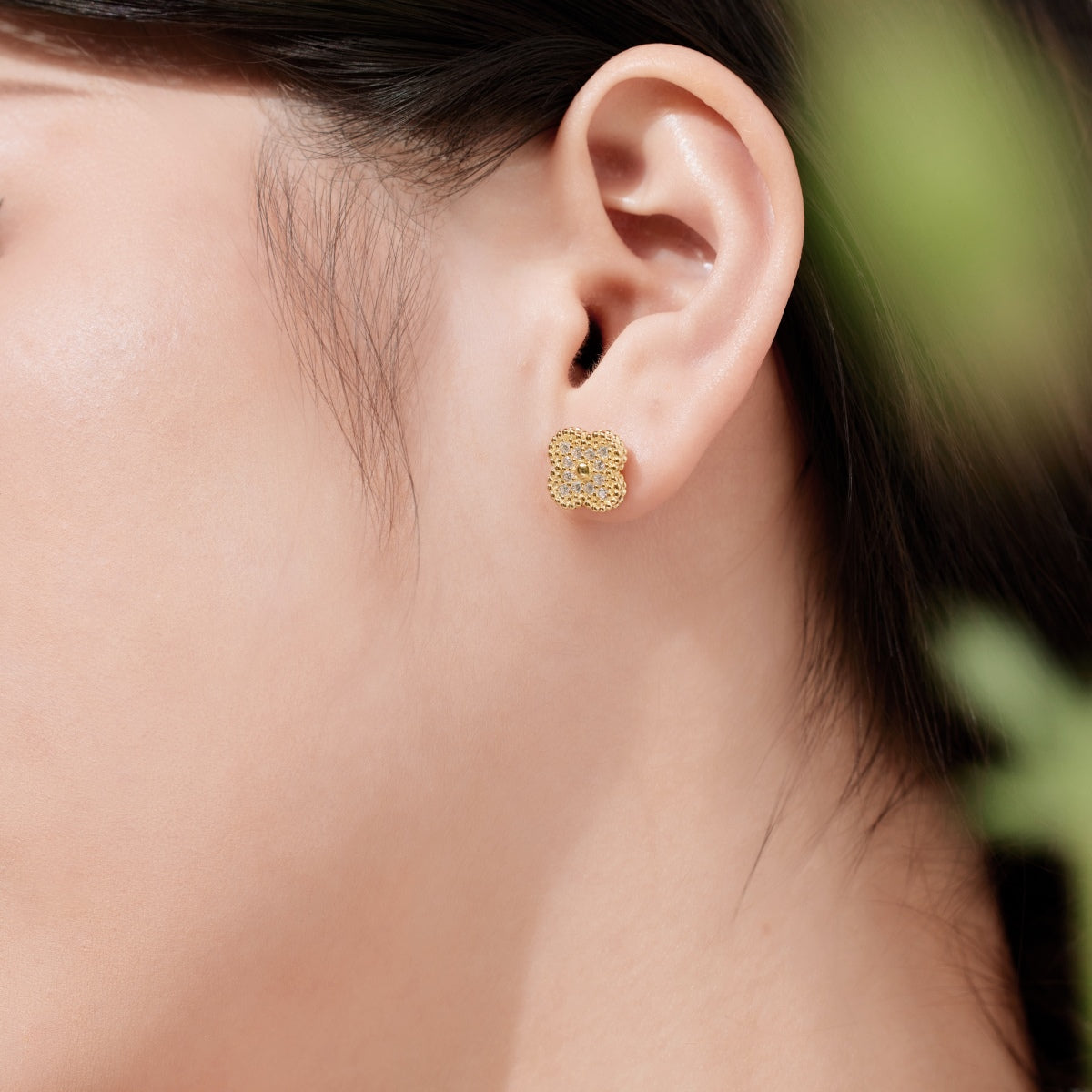 [Lumi Jewels]Four Leaf Clover Fashion Earrings