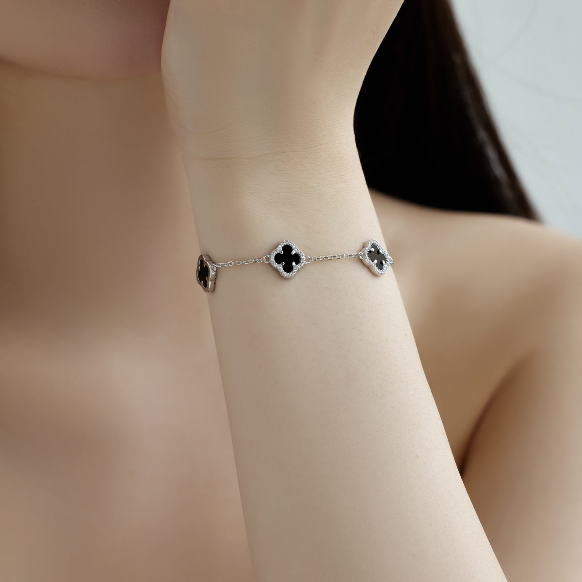 [Lumi Jewels]Four-Leaf Clover Exquisite Bracelet