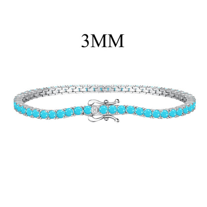 [Lumi Jewels]Dainty Charming Round Cut Tennis Bracelet