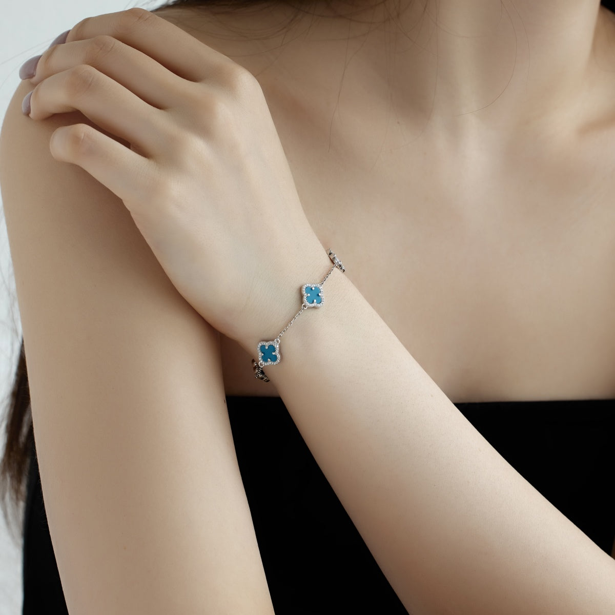 [Lumi Jewels]Four-Leaf Clover Exquisite Bracelet
