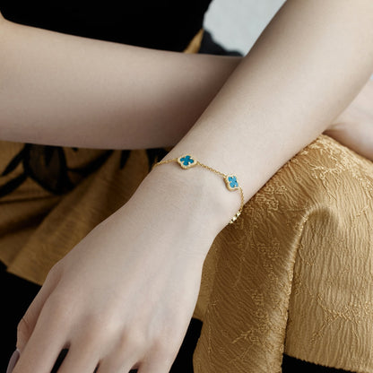[Lumi Jewels]Four-Leaf Clover Exquisite Bracelet