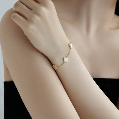 [Lumi Jewels]Four-Leaf Clover Exquisite Bracelet