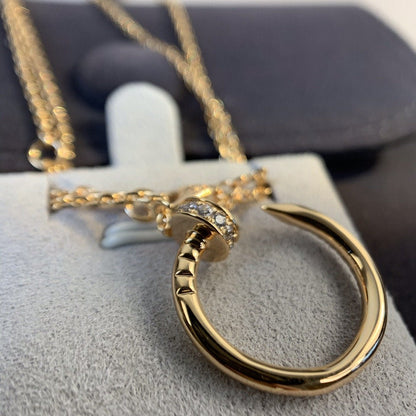 [Lumi Jewels]JUSTE NECKLACE PINK GOLD DIAMONDS