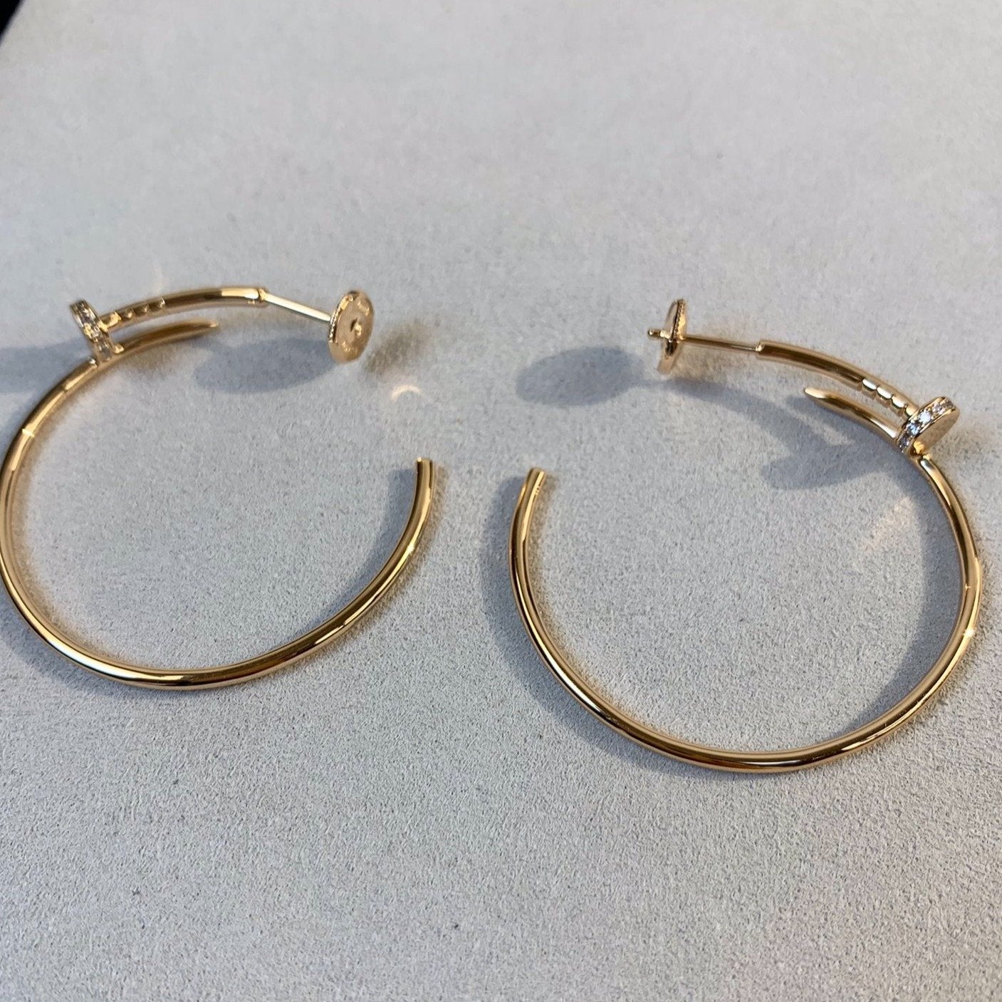 [Lumi Jewels]JUSTE EARRINGS GOLD DIAMONDS 1.8MM