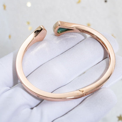 [Lumi Jewels]DREAM BRACELET OPEN MALACHITE PINK GOLD