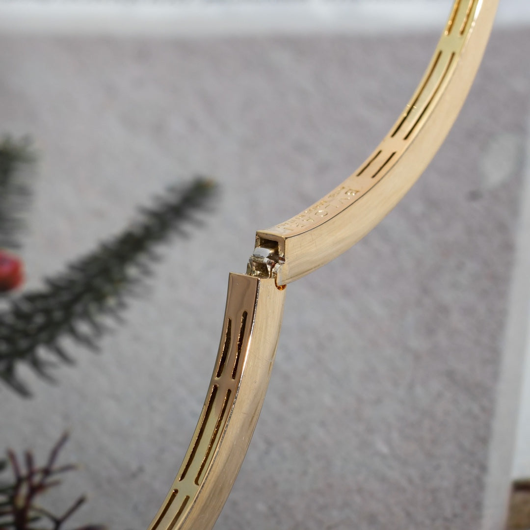 [Lumi Jewels]SERPENTI BRACELET PINK GOLD DIAMOND DOUBLE SNAKE