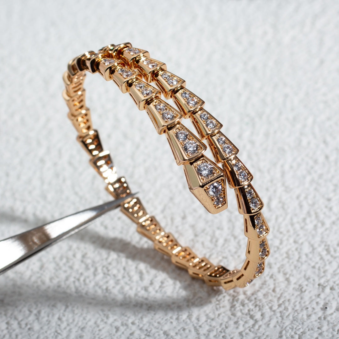 [Lumi Jewels]SERPENTI BRACELET 6.8MM PINK GOLD DIAMOND