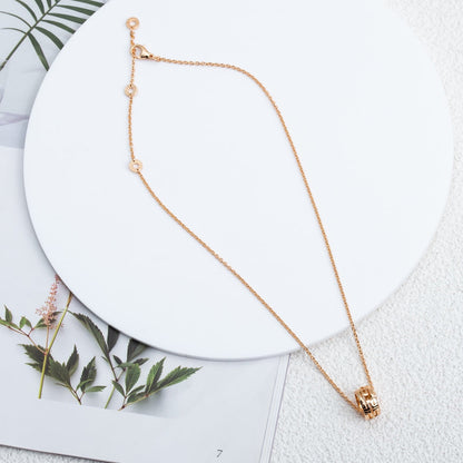 [Lumi Jewels]PARENTESI NECKLACE PINK GOLD