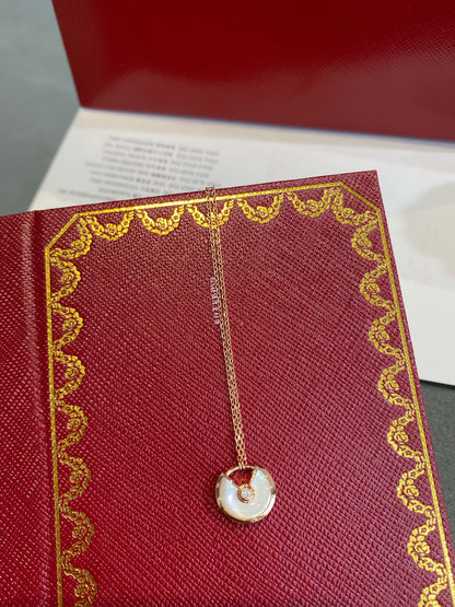 [Lumi Jewels]AMULETTE ROSE GOLD MOP NECKLACE