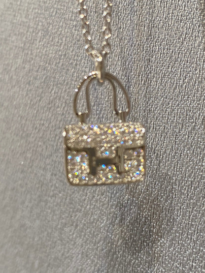 [Lumi Jewels]CONSTANCE PEDANT DIAMOND NECKLACE