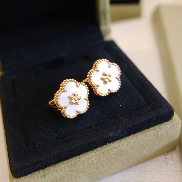 [Lumi Jewels]LUCKY WHITE MOP EARRINGS