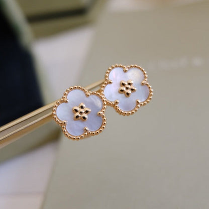 [Lumi Jewels]LUCKY WHITE MOP EARRINGS