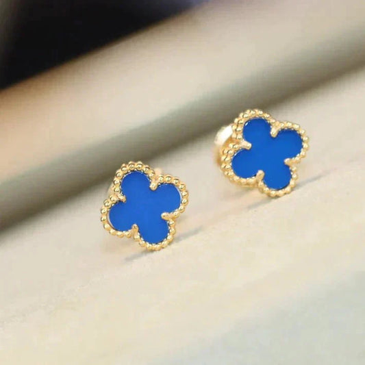 [Lumi Jewels]CLOVER MINI 9.5MM TURQUOISE EARRINGS