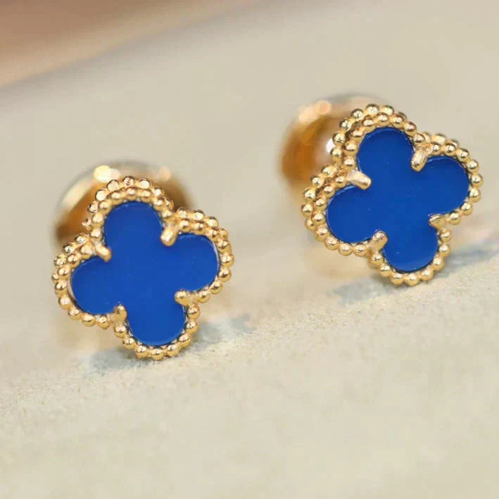 [Lumi Jewels]CLOVER MINI 9.5MM TURQUOISE EARRINGS