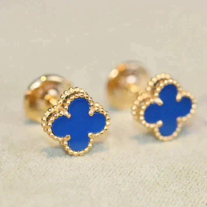 [Lumi Jewels]CLOVER MINI 9.5MM TURQUOISE EARRINGS