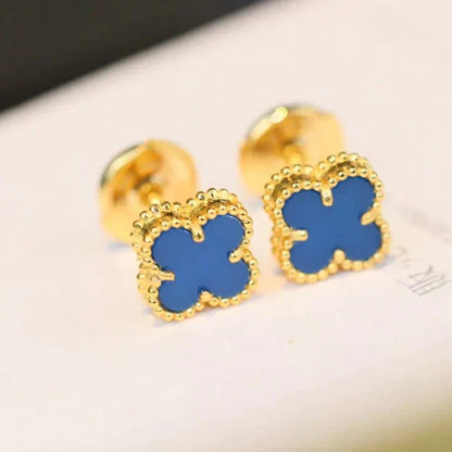 [Lumi Jewels]CLOVER MINI 9.5MM TURQUOISE EARRINGS