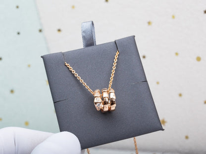 [Lumi Jewels]SERPENTI PINK GOLD NECKLACE DIAMOND