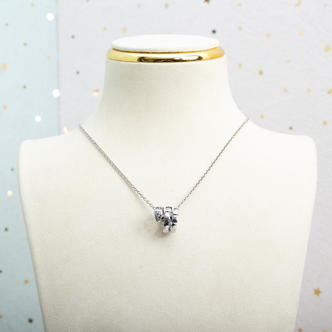 [Lumi Jewels]SERPENTI SILVER NECKLACE DIAMOND