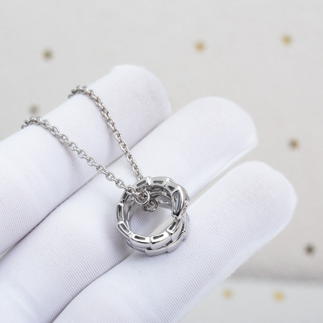 [Lumi Jewels]SERPENTI SILVER NECKLACE DIAMOND