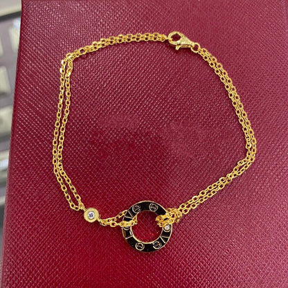 [Lumi Jewels]BRACELET LOVE 2 DIAMANTS