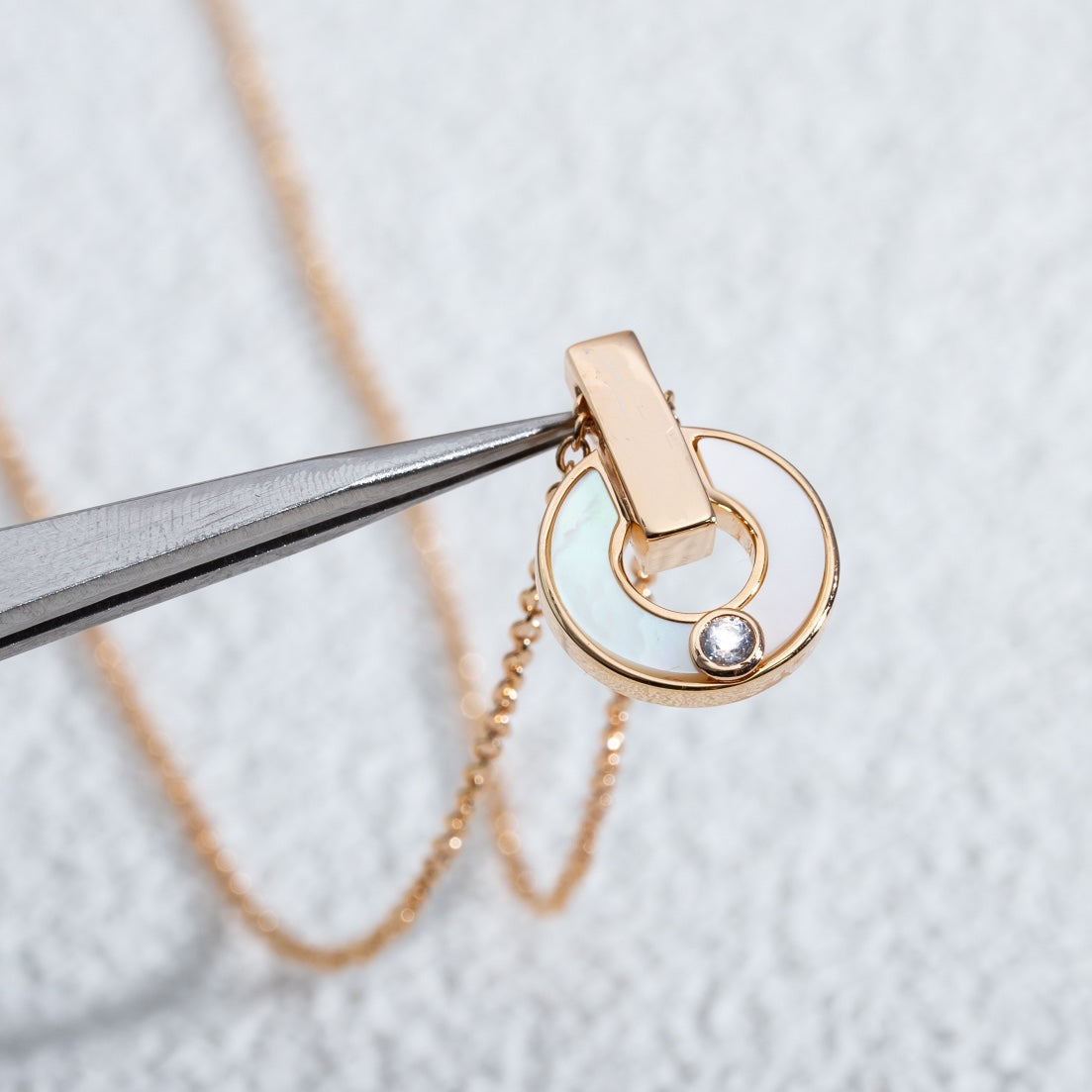 [Lumi Jewels]GARI NECKLACE PINK GOLD MOP