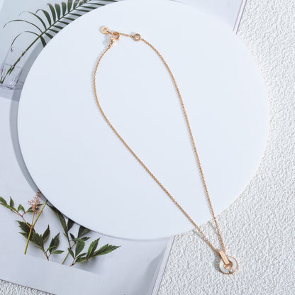 [Lumi Jewels]GARI NECKLACE PINK GOLD MOP