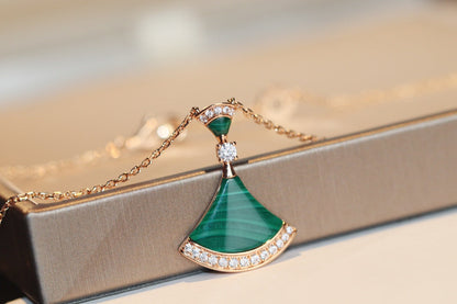 [Lumi Jewels]DREAM NECKLACE MALACHITE DIAMOND