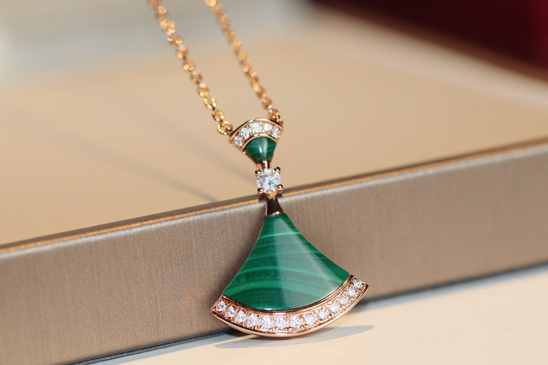 [Lumi Jewels]DREAM NECKLACE MALACHITE DIAMOND