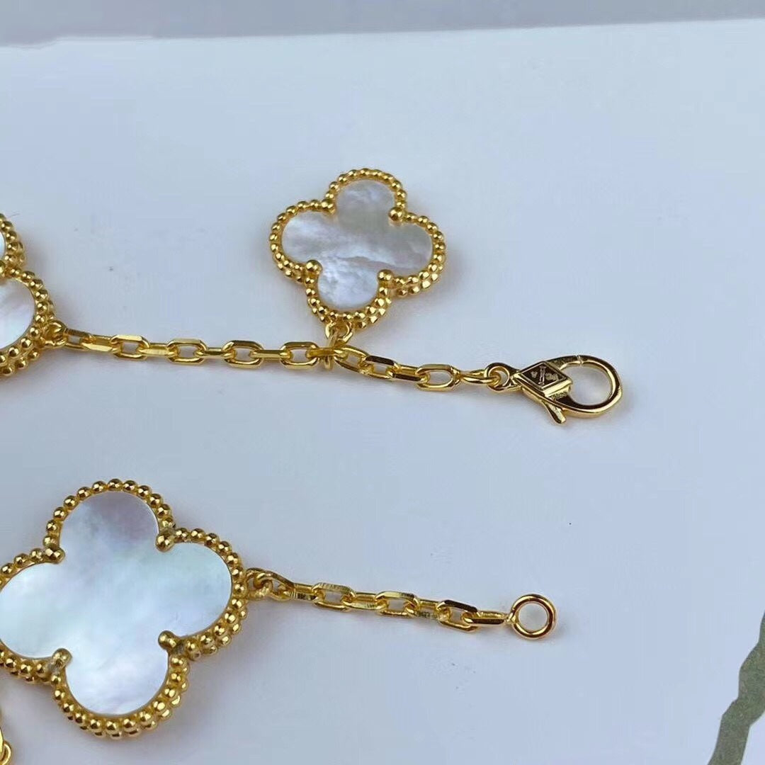[Lumi Jewels]MAGIC CLOVER MOP GOLD BRACELET 5 MOTIFS