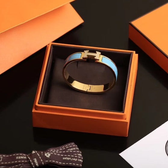 [Lumi Jewels]H CLOUD BLUE BRACELET GOLD DIAMOND