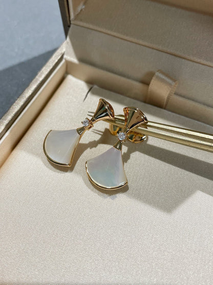 [Lumi Jewels]DREAM MOP 1 DIAMOND EARRINGS