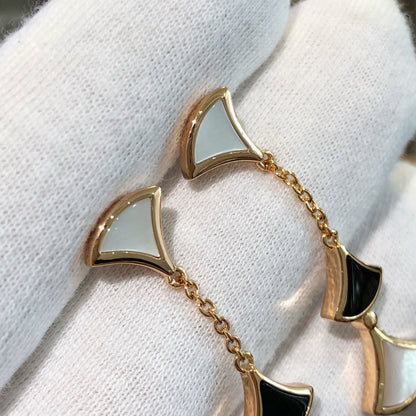 [Lumi Jewels]DREAM EARRINGS 3 MOTIFS ONYX MOP PINK GOLD