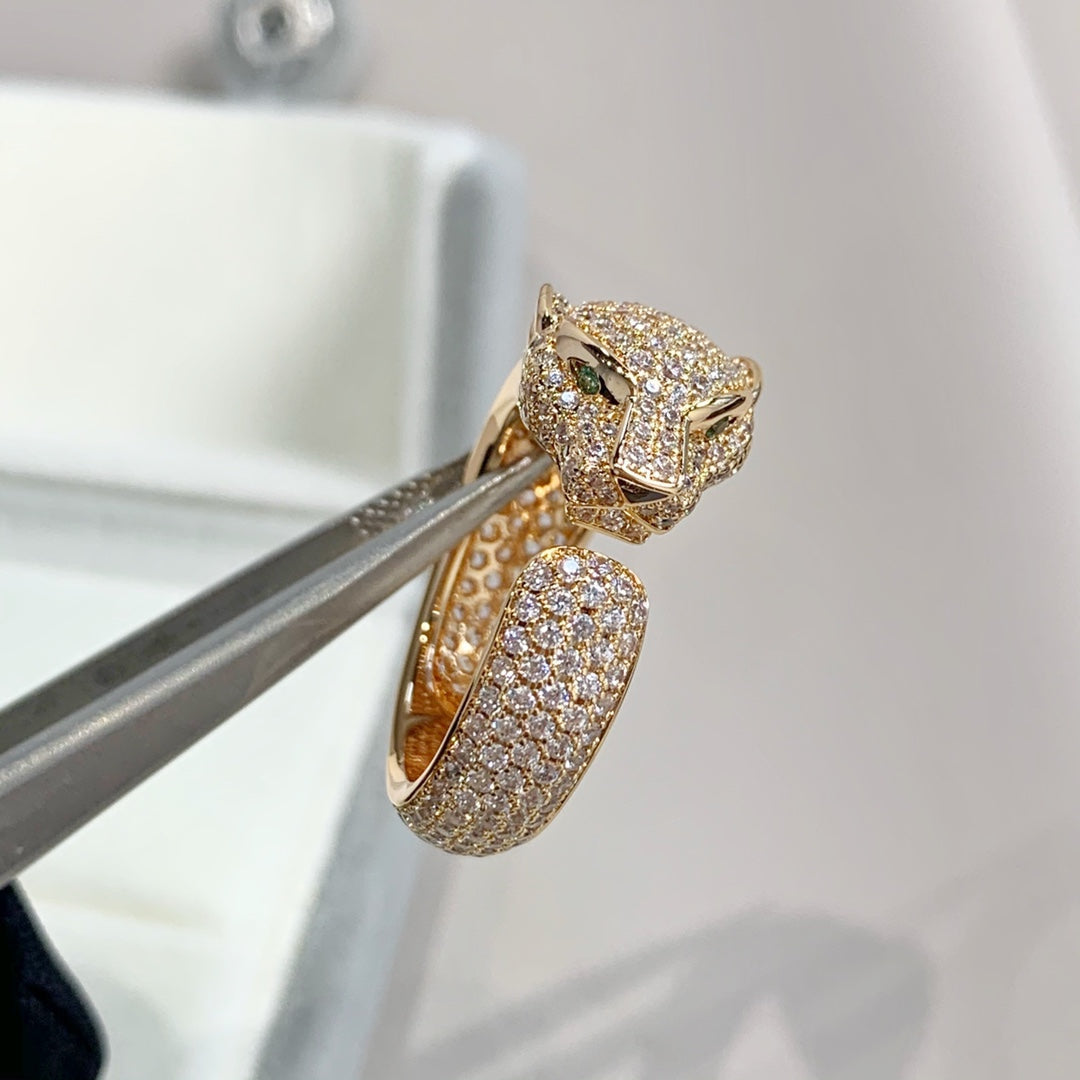 [Lumi Jewels]PANTHERE PINK GOLD DIAMOND RING