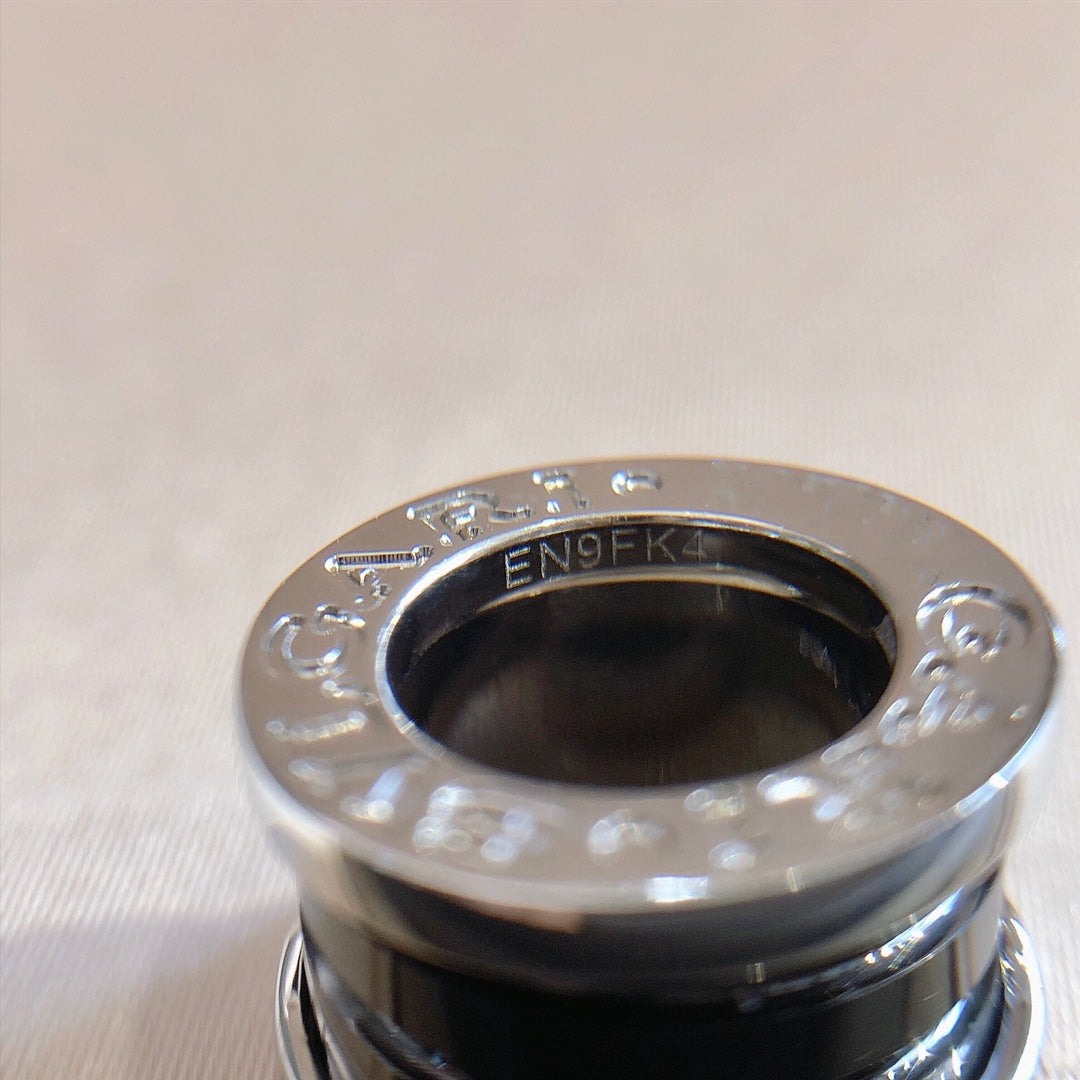 [Lumi Jewels]ZERO 1 BLACK CERAMIC SILVER NECKLACE