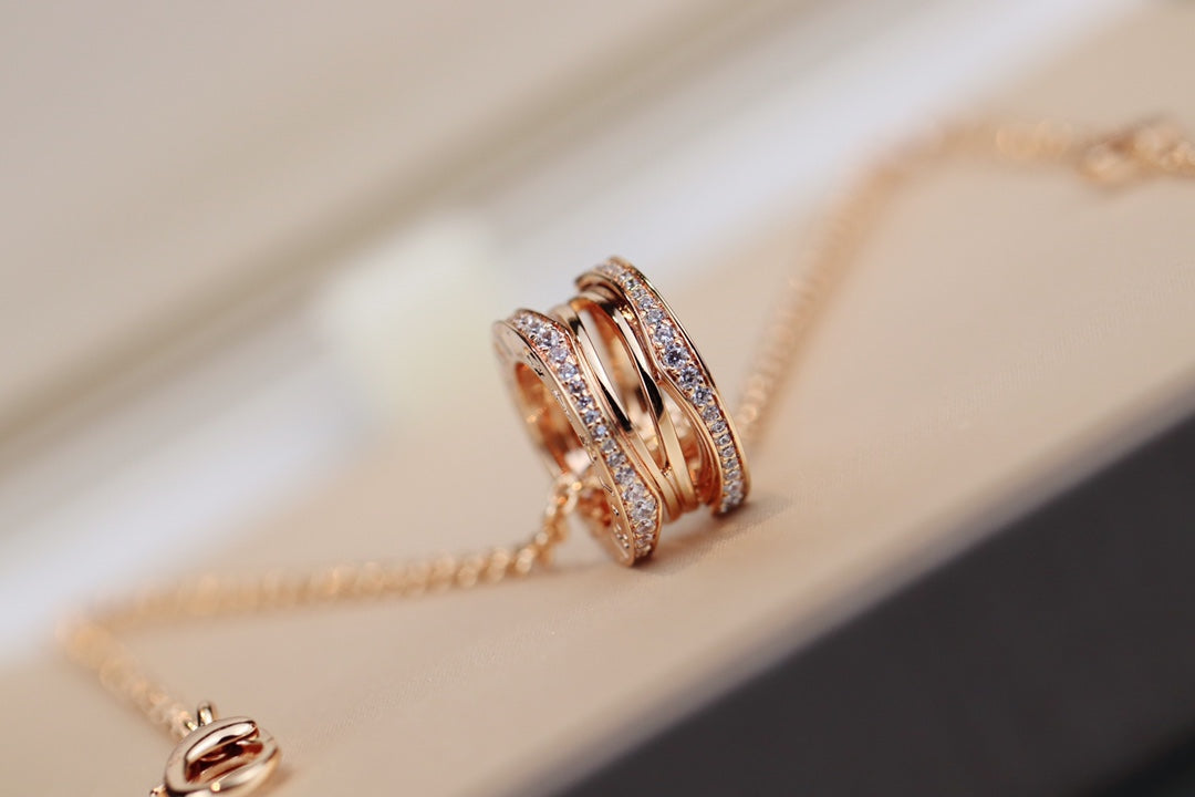 [Lumi Jewels]ZERO 1 PINK GOLD NECKLACE
