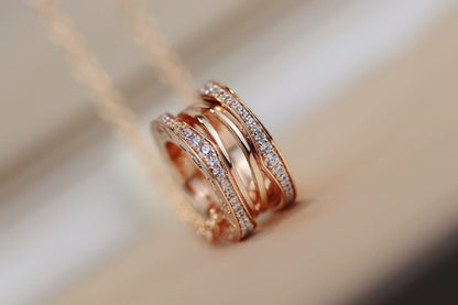 [Lumi Jewels]ZERO 1 PINK GOLD NECKLACE