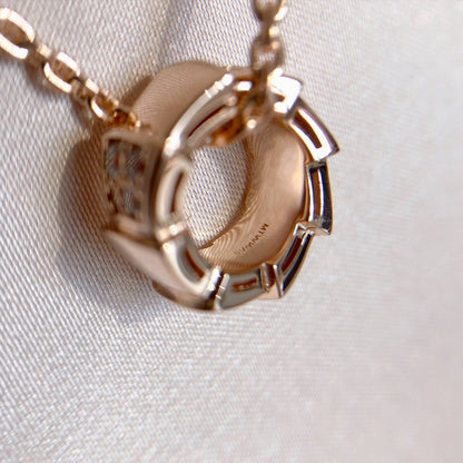 [Lumi Jewels]SERPENTI PEDANT DIAMOND PINK GOLD NECKLACE