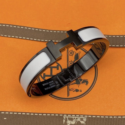 [Lumi Jewels]H BRACELET 12MM BLACK WHITE CERAMIC