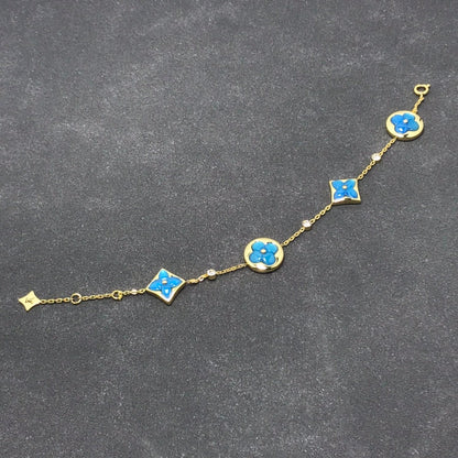 [Lumi Jewels]STAR AND SUN TURQUOISE 4 MOTIFS 3 DIAMONDS