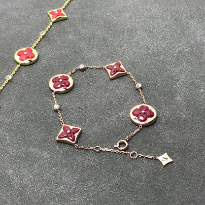 [Lumi Jewels]STAR AND SUN CARNELIAN 4 MOTIFS 3 DIAMONDS