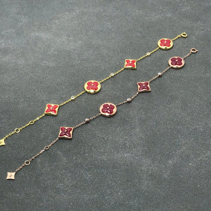 [Lumi Jewels]STAR AND SUN CARNELIAN 4 MOTIFS 3 DIAMONDS