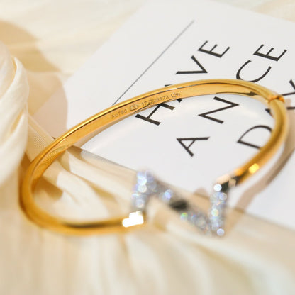 [Lumi Jewels]VOLTE UPSITE DOWN GOLD DIAMOND BRACELET