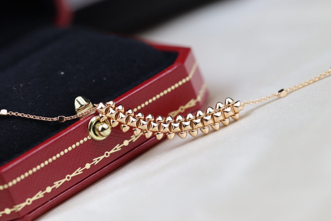 [Lumi Jewels]CLASH PINK GOLD NECKLACE