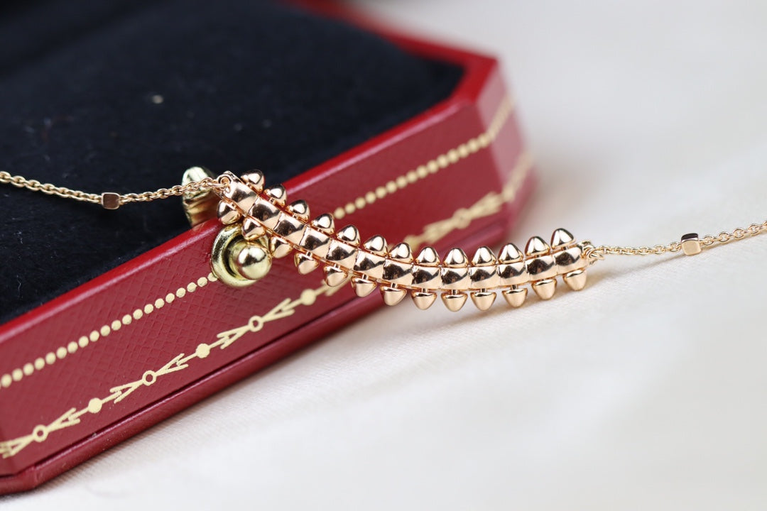 [Lumi Jewels]CLASH PINK GOLD NECKLACE