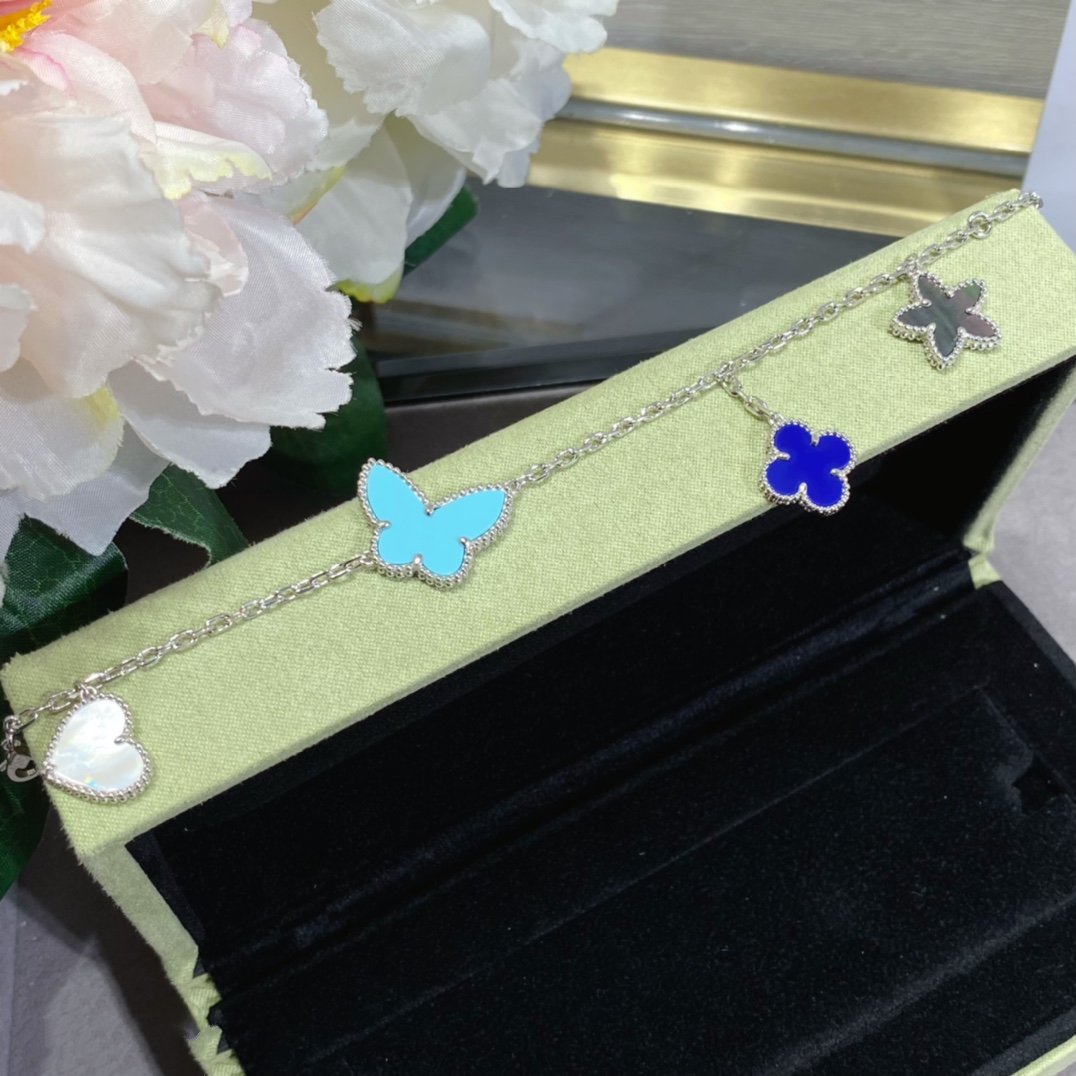 [Lumi Jewels]LUCKY SPRING SILVER BRACELET 4 MOTIF