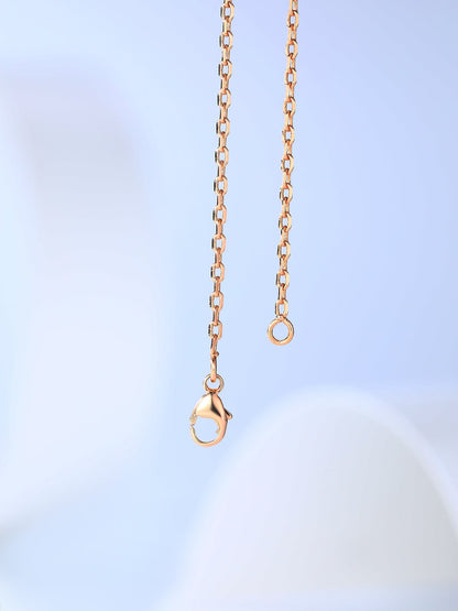 [Lumi Jewels]H CAGE PINK GOLD NECKLACE