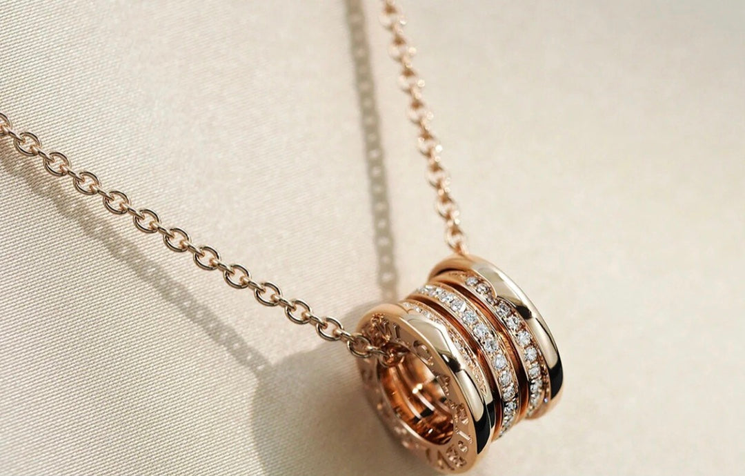 [Lumi Jewels]ZERO 1 PINK GOLD DIAMOND NECKLACE
