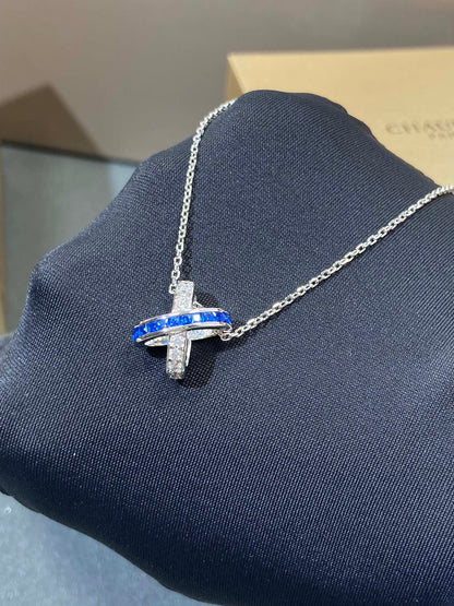 [Lumi Jewels]LIENS DIAMOND SILVER NECKLACE