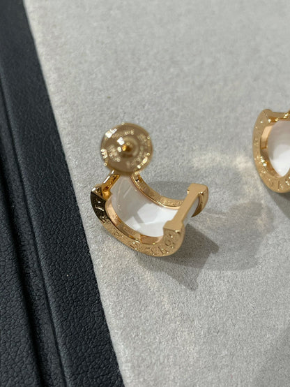 [Lumi Jewels]ZERO 1 PINK GOLD CERAMIC EARRINGS