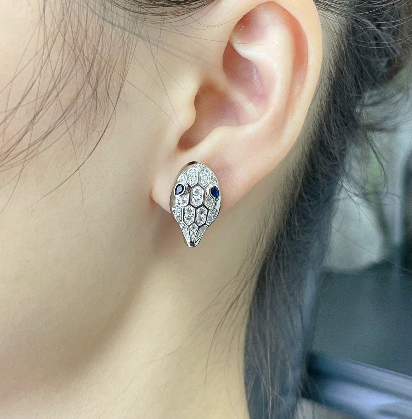[Lumi Jewels]SERPENT DIAMOND STUD EARRINGS